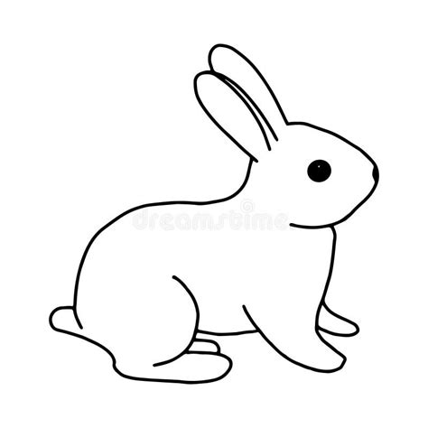 rabbit line art|More.